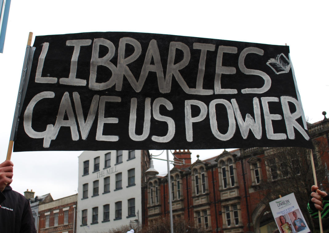 Slogan for the libraries power