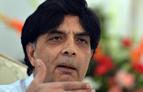 Chaudary Nisar while in an interview