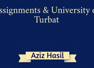 Assignments and University of Turbat