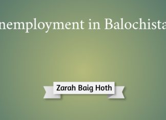 Unemployment in Balochistan Unemployment in Balochistan Zarah Baig Hoth