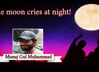 The moon cries at night!