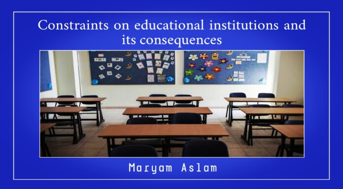 Constraints on educational institutions and its consequences