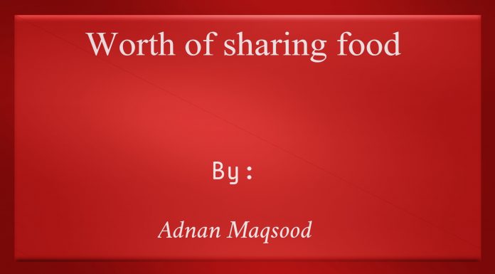 Worth of sharing food