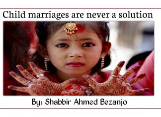 Child marriages are never a solution