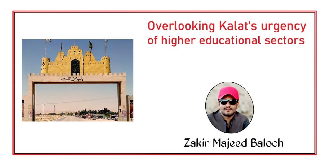 Overlooking kalats urgency of higher educational sectors