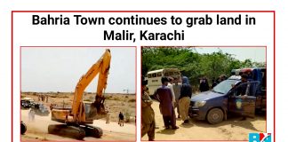 Bahria town karachi grab the land in Malir