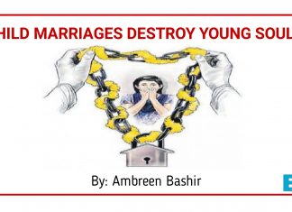 Child marriages destroy young souls