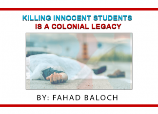 Killing Innocent Students is a Colonial Legacy Killing Innocent Students is a Colonial Legacy