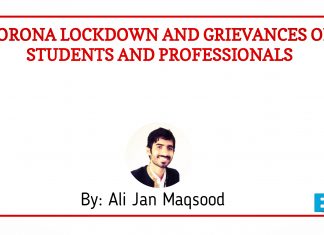 Corona Lockdown and Grievances of Students and Professionals