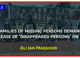 Families of missing persons demand release of ‘disappeared persons’ on Eid