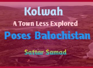 Kolwah: A Town Less Explored Poses Balochistan
