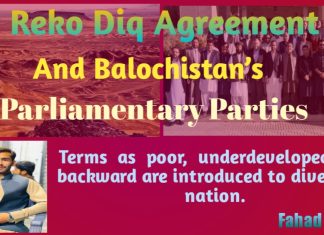 Reko Diq Agreement And Balochistan’s Parliamentary Parties