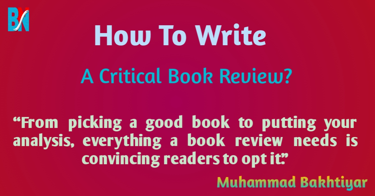 how to write a critical book review
