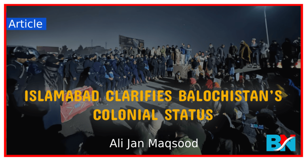 islamabad clarifies balochistans cononial status-thebalochnews
