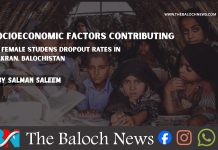 Socioeconomic Factors Contributing to Female Studens Dropout Rates in Makran, Balochistan