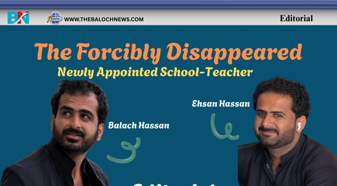 The Forcibly Disappeared Newly Appointed School-Teacher