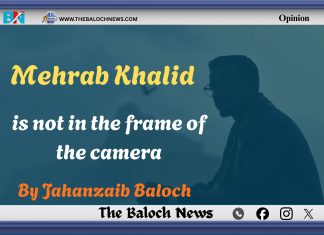 Mehrab Khalid is not in the frame of the camera
