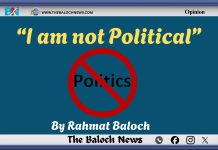 “I am not Political”